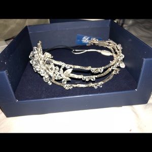 Headband with real crystals